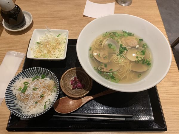 「はまぐりラーメン定食」@伊勢桑名 はまぐり屋 貝縁の写真
