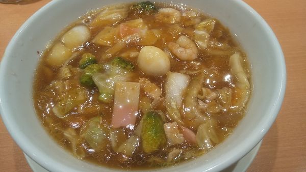 「五目あんかけラーメン（￥670）」@日高屋 荻窪北口店の写真