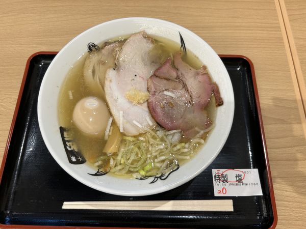 「特製　塩」@松戸中華そば 富田食堂 東千葉店の写真