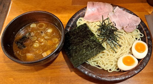 「特製魚辛つけ麺1030円」@岩鷲の写真