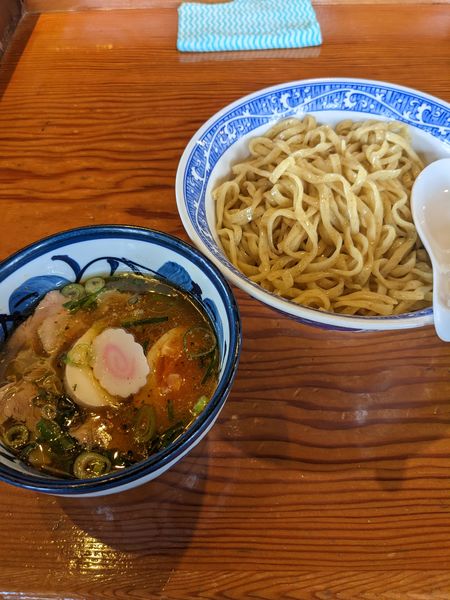 「特製つけめん（太麺）」@中華そば 青葉 狭山店の写真