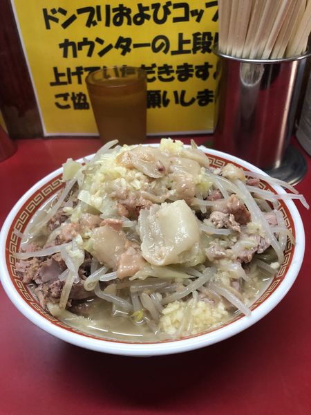 「小らーめん豚W」@ラーメン二郎 目黒店の写真