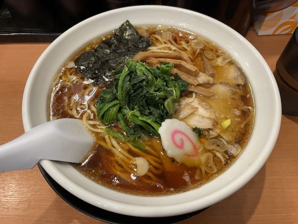 「生姜醤油ラーメン（大盛）」@新潟長岡生姜醤油らーめん みずさわ 大宮西口店の写真