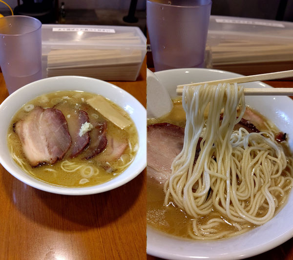 「『細麺 塩+ハーフ炭焼豚(¥1100+300)』」@凛 永福町店の写真