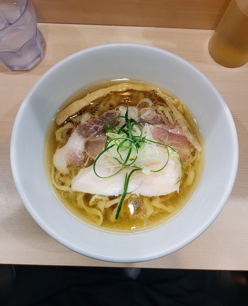 「塩中華そば」@手揉み中華そば 中村の写真