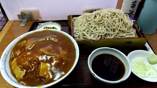 「もり（カレー丼とのセットで９５０円）」@伊勢久の写真