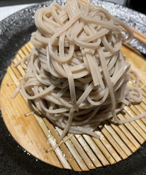 「十割もり蕎麦」@スタンドソバサンカクの写真