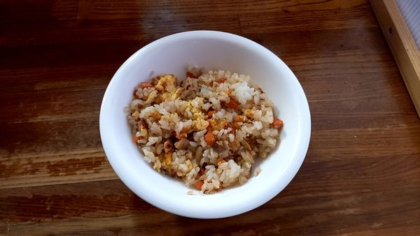 「半焼めし」@うの花ラーメンの写真