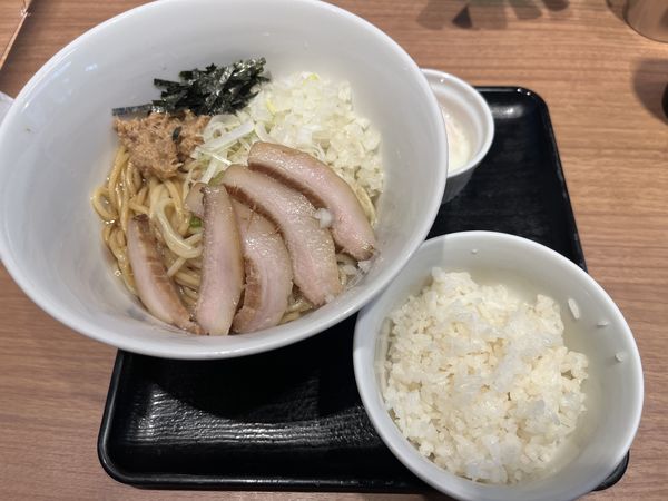 「まぜそば　ライス付き」@風来居 新宿店の写真