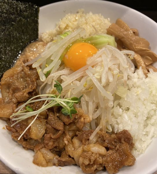 「【限定】冷やしとくしまぜそば　１０００円」@豚仙人 鶴見店の写真