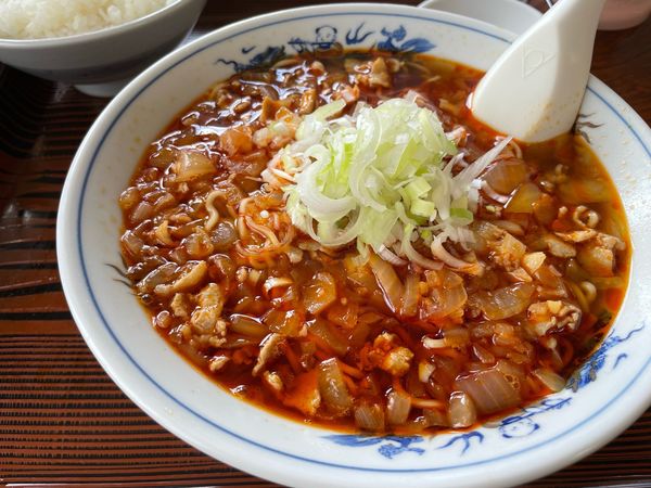 「激辛勝浦タンタンメン　ライス」@ふるさとの写真