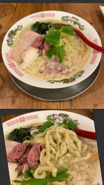 「手もみ蟹出汁味噌そば ¥900」@立ち呑み居酒屋 金町製麺の写真