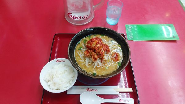 「キムチ味噌ラーメン」@くるまやラーメン 下戸祭店の写真