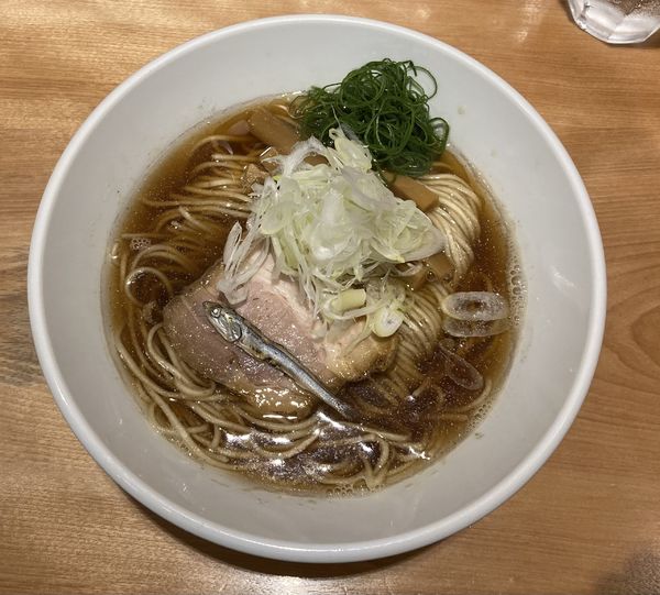 「煮干しそば＋チャーシューご飯　1300円+500円」@佐々木製麺所の写真