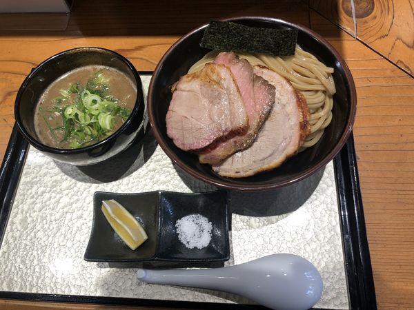 「チャーシューつけ蕎麦 並 + 九条ネギ」@中華蕎麦 ひら井の写真