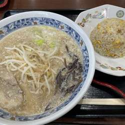佐野こってりらーめん・半チャーハン