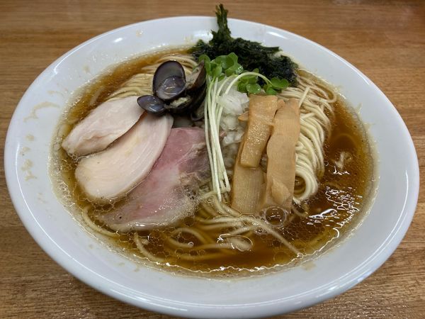 「しじみ蕎麦・醤油、大盛」@しじみ中華蕎麦 イツ花の写真