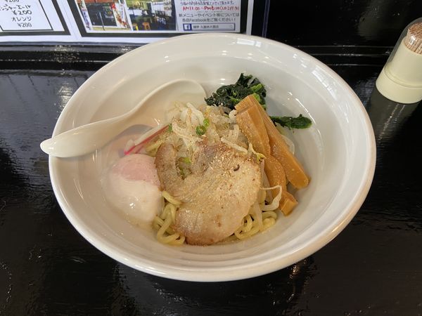 「温玉そば(700円)」@麺亭 九里林 大甕店の写真
