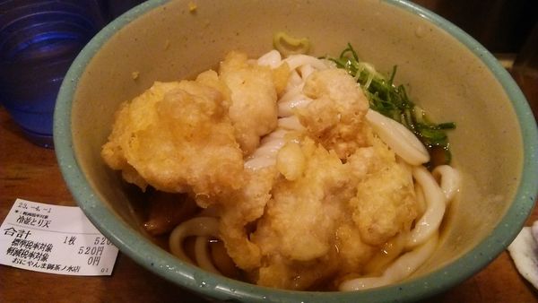 「冷[並盛]とり天ぶっかけ 520円」@おにやんま 御茶ノ水店の写真