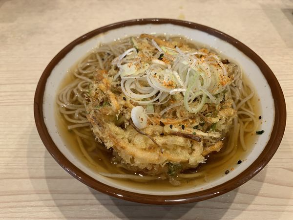 「野菜かき揚げそば 450円」@そばの神田 東一屋 駅前南町通り店の写真