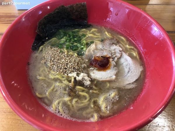 「房総豚骨こてメン+からあげ丼セット (890円)」@房総豚骨ラーメン こてメン堂の写真