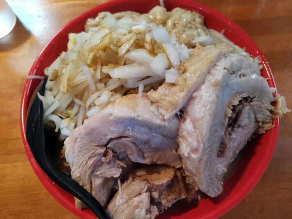 「ラーメン(豚1枚200g)+チャーシュー1枚」@麺屋 もりのの写真