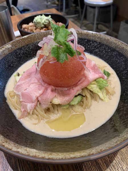 「まるごとﾄﾏﾄ〜鯛と胡麻の和風仕立て〜ﾁｬｰｼｭｰ丼」@セキレイ 〜NIBOSHI no D5〜の写真