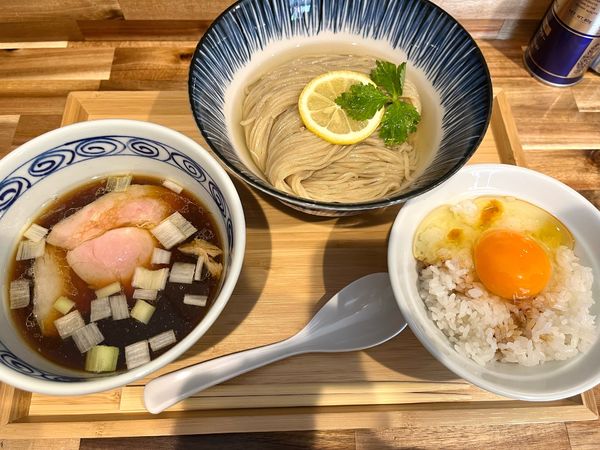 「昆布水つけ麺醤油」@ハちゃんラーメンの写真