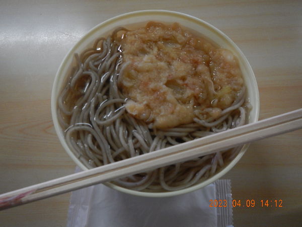 「天ぷらそば(自販機・300円)」@オートパーラー上尾の写真