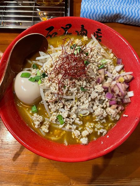 「カレーみそらーめん(1000円)」@濃厚蟹みそラーメン 石黒商店の写真