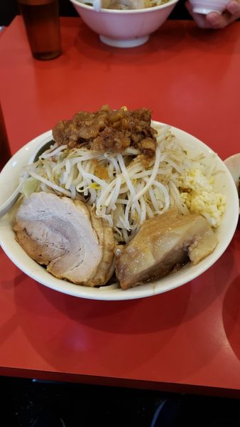 「ラーメン＋豚増し＋生たまご」@豚ゆうの写真