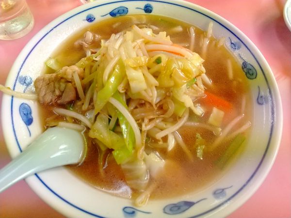 「肉そば　600円」@大成軒 学園店の写真