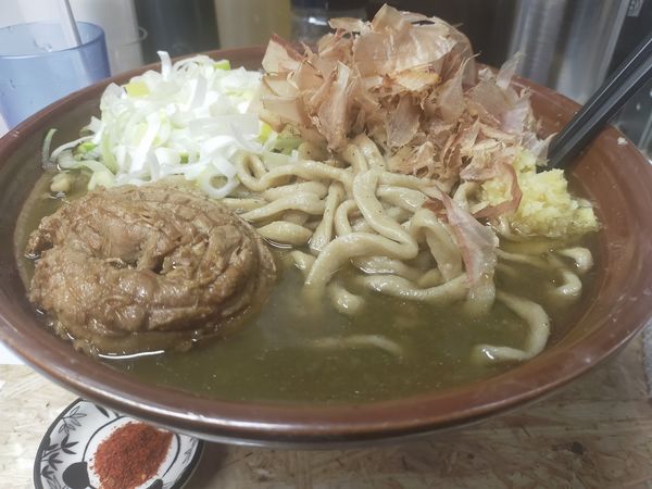 「煮干しラーメン・大2・辣油（麺硬・野菜を葱・生姜・火粉別）」@自家製麺 まさき（非乳化） 2号店の写真