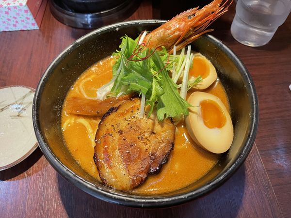 「濃厚海老ポター麺」@麺屋 きよしの写真