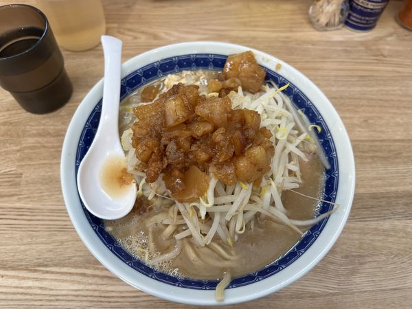 「小豚(麺少なめ.ニンニク少し.アブラ) 950円」@自家製麺223の写真