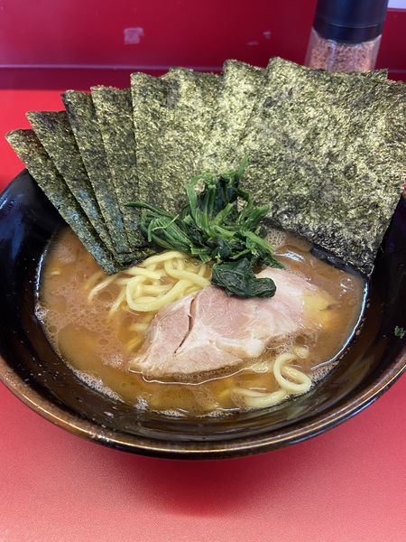 「ラーメン並盛＋のり」@家系ラーメン 佐々喜家の写真