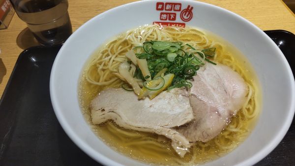 「京都白だし中華そば980円（4/6〜12煮干そば藍）」@#新宿地下ラーメンの写真