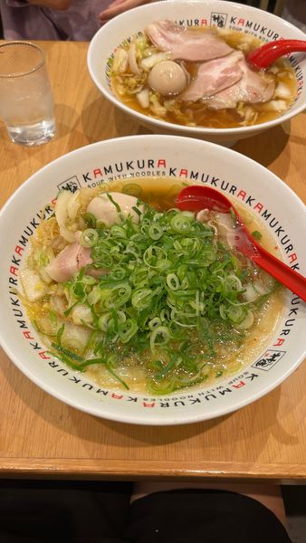 「煮卵ねぎラーメン」@どうとんぼり神座 京都ポルタ店の写真
