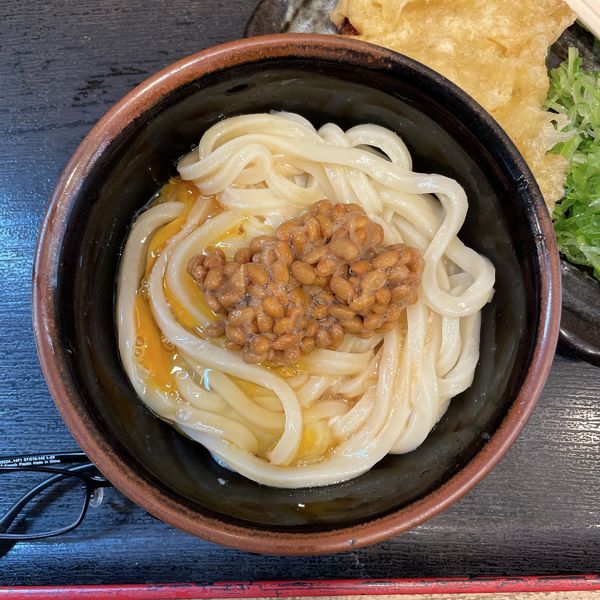 「ねばたま（小）」@讃岐うどん大使 水道橋麺通団の写真