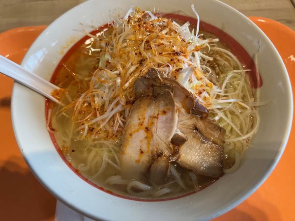 「ねぎらーめん（塩）（大盛）」@幸楽苑 レイクウォーク岡谷店の写真