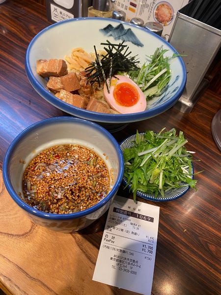 「柚子露つけ麺(水菜)🍜🥢」@麺屋武蔵 虎嘯の写真