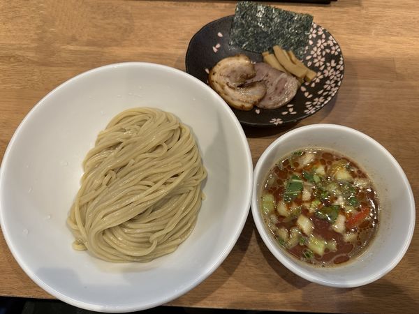 「限定・濃厚カレーつけ麺1050円+白ご飯120円」@麺処 湯咲の写真