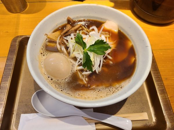 「特製烏賊干鶏白湯そば」@新橋 纏 不動前店の写真