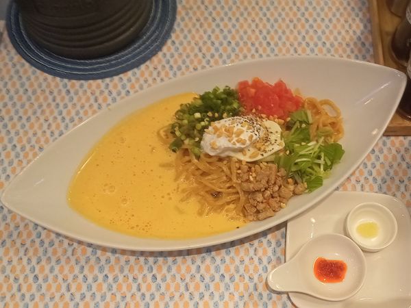 「オマール汁なし担々麺」@麺屋はやぶさ 下北沢店の写真