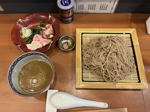 「【限定10食】淡麗ノドグロつけ麺 醤油1400円」@自家製手もみ麺 鈴ノ木の写真