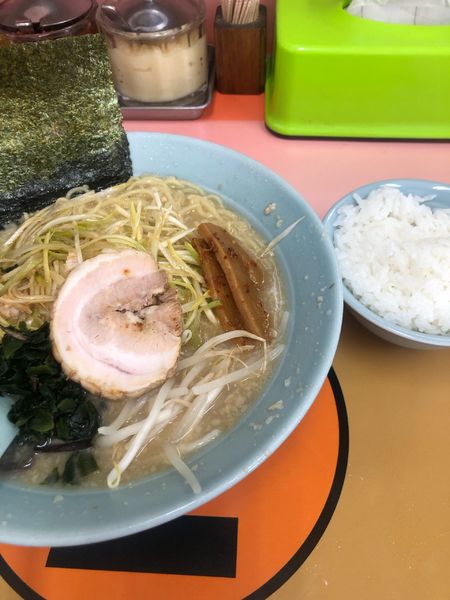 「ネギラーメン+半ライス　1000円」@ラーメンショップ 東大室店の写真