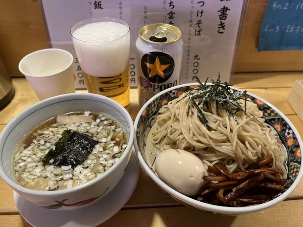 「奈つやのつけそば＋もちもち雲吞＋味たま」@奈つやの中華そばの写真