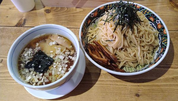 「奈つやのつけそば+もちもち雲呑三個」@奈つやの中華そばの写真