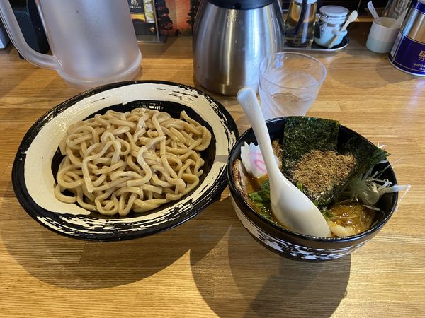 「季節限定つけ麺(醤油)(1100円)」@麺匠 白虎の写真