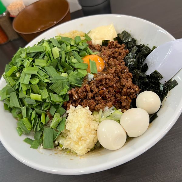 「台湾まぜそば」@元祖スタミナ満点らーめんすず鬼 狭山ヶ丘分店の写真